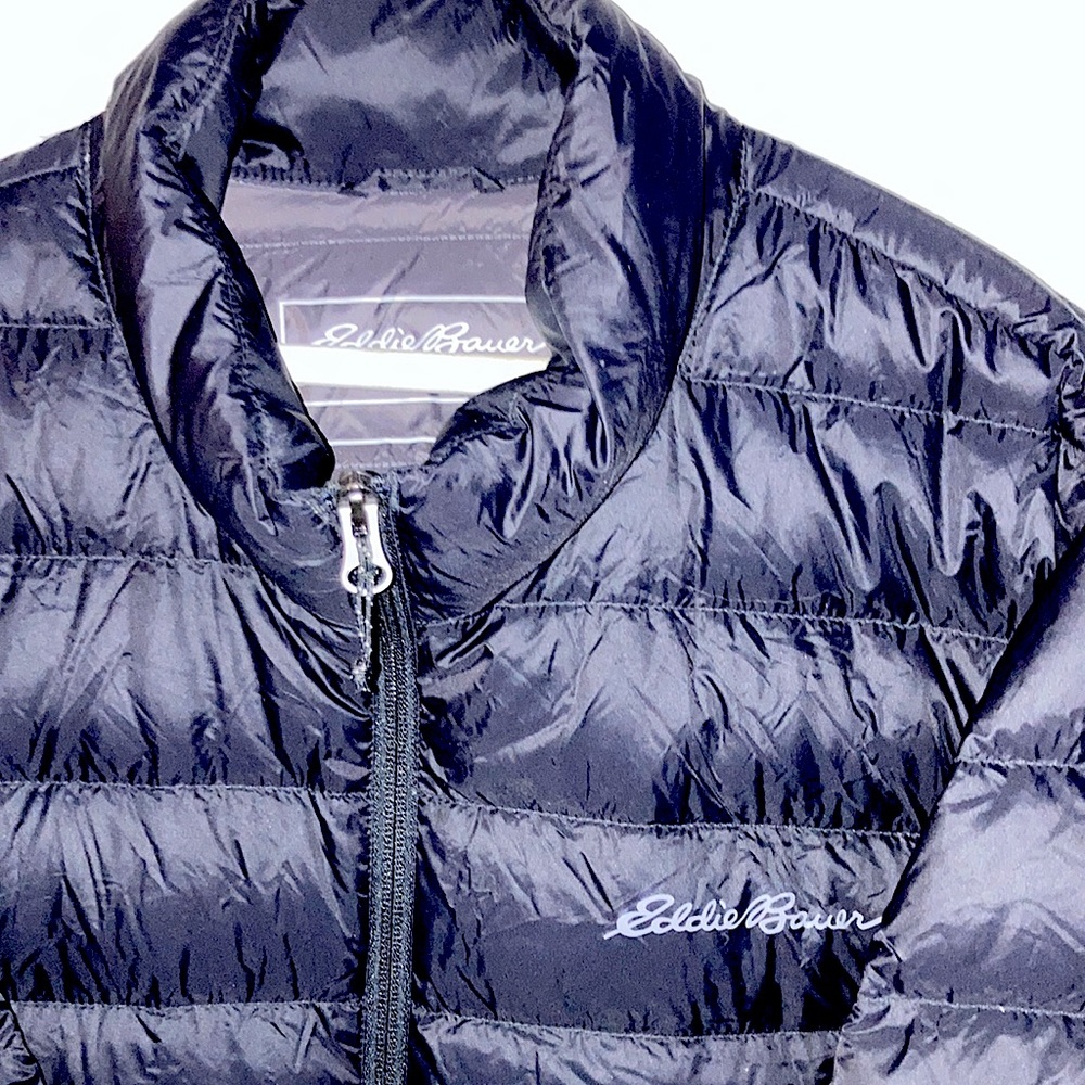 Eddie Bauer, extra-large, down jacket, black. Slightly used